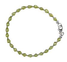 Peridot / Olivin Armband 925 Silber Armkette Z536