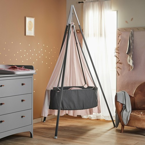 Leander babywiege grau mit - leander-babywiege,