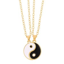 Freundschaftskette Yin und Yang Partner Kette Freundschaft Anhänger Liebe Mantra