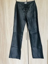 Damenhose Echtleder, Gr.36, schwarz, gebraucht