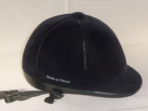 Reithelm helm samt schwarz - reithelm,