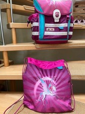 Toller Schulranzen McNeill Pegasus Einhorn pink türkis rosa