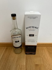 Whisky,BOWMORE,Aged 12Y , 40% Vol., 700ml, leere Flasche, nur Deko, top i. O.