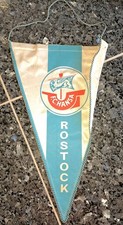  Wimpel F.C Hansa Rostock 50 cm lang mit Schnur DDR guter Zustand