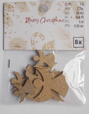 Streu - Deko 8 Engel Holz