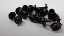Trix H0 International Radsätze 10 mm Spitzlager eins. isoliert 10 Stück