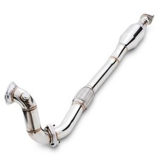 EDELSTAHL SPORT KAT AUSPUFF DOWNPIPE VORKAT ERSATZ FÜR OPEL ASTRA G H 2.0 TURBO
