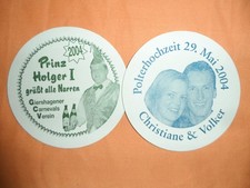 2 verschiedene / selt. Sonder  Bierdeckel - Brauerei Westheimer !!