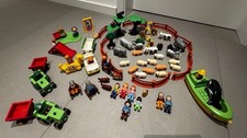 Riesiges Set Playmobil 123  Zoo  Bauernhof LEGO Duplo