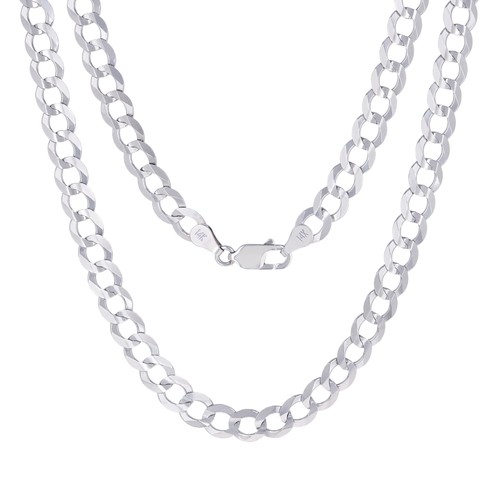 Solid 14k weiss gold 7mm - 14k,