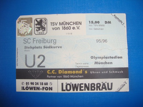 Ticket 1860 münchen - ticket,