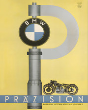 BMW Präzision Poster 1928 - Mikrometer Motorrad - 12X16/16X20/18X24/24X36