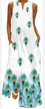 Sommerkleid Boho Maxi Gr. L