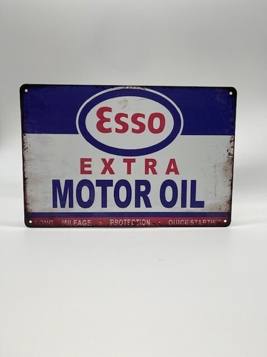 Blechschild esso motor oil - blechschild,