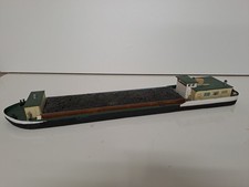 Frachtschiff H0 Unikat aus Holz gebaut Kohle-Schiff Frachter HO TT N Eigenbau