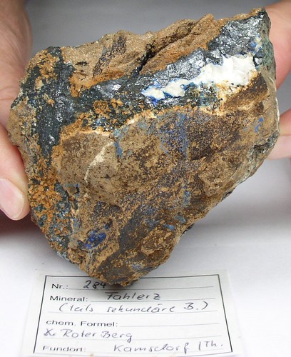 Tetraedrit azurit roter berg - azurit,