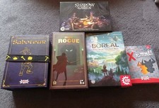 Brettspielpaket - Saboteur, Boreal, Mini Rogue, X-Nimmt, Shadow Games