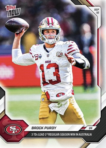 Brock purdy 49ers topps - -,