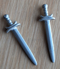 Playmobil 2 x Waffe Schwert silber Zubehör Ritter