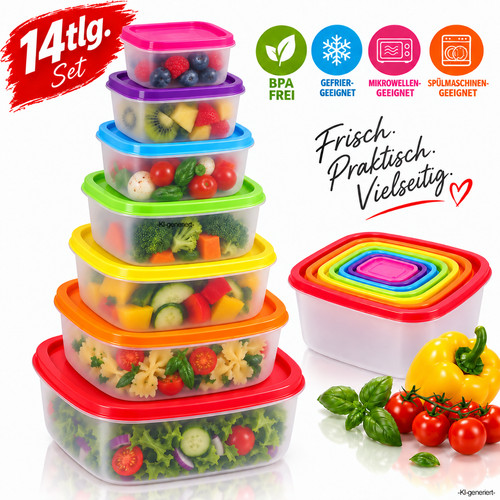 Gefrierdosen set tlg - gefrierdosen, 14-tlg