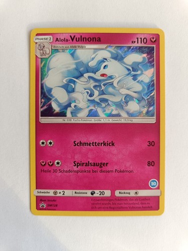 Pokémon karte alola vulnona - karte:, alola-vulnona