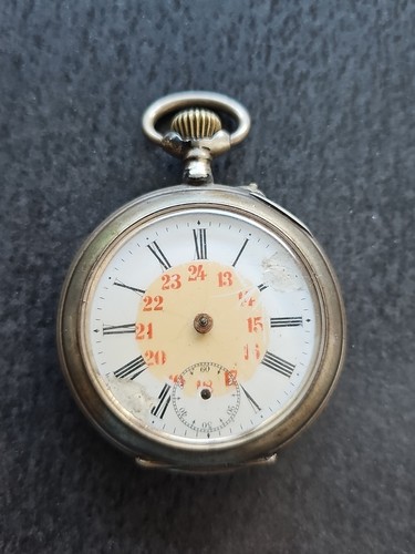 Antike 800 silber taschenuhr - 0,800,