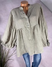 Bohemian rein Leinen Tunika