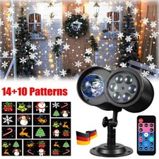 LED Projektor Weihnachten Außen Garten Strahler Party Projektionslampe Laser DHL