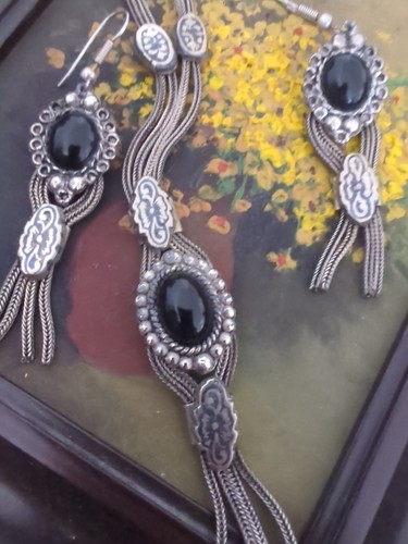 Antikschmuck set silber 900 - set,,