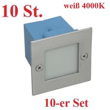 10er set led wandeinbauleuchte - 10er,