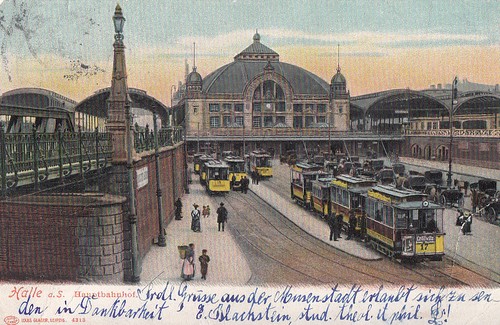 Halle hauptbahnhof - ak, halle/s.