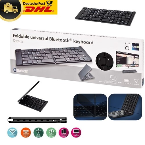 Faltbare bluetooth tastatur - faltbare,