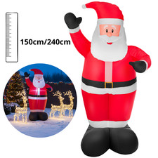 Weihnachtsmann aufblasbar LED 150cm/240cm LED beleuchtet Weihnachten Nikolaus