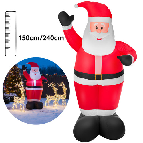 Weihnachtsmann aufblasbar led - weihnachtsmann,