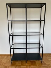 Ikea Glasregal Schwarz Metall - zur Dekoration oder Aufbewahrung - top Zustand!
