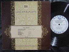 FRANZ SCHUBERT Auf dem Wasser zu singen/10" EP DDR LIED DER ZEIT ETERNA LPM 1006