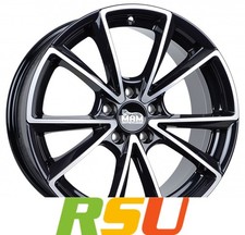 MAM A5 black front polish 8x18" ET35 LK5 112 ML 66.6 Alufelgen 18 Zoll