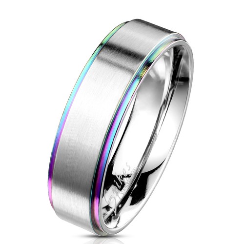 Ring silber gebürstet - silber,