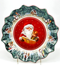 Sehr selten Villeroy & Boch Schale Toys Fantasy 24 cm Santas Liest Weihnachten