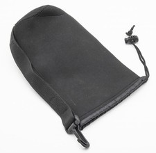 Objektivbeutel Beutel Objektivköcher lens bag groß Schwarz aus Neopren universal