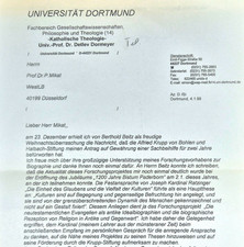 Original signierter Brief