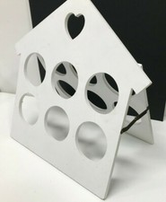 Weinregal  Flaschenregal Holz-Flaschenhalter für 6 Flaschen weiß Shabby DID