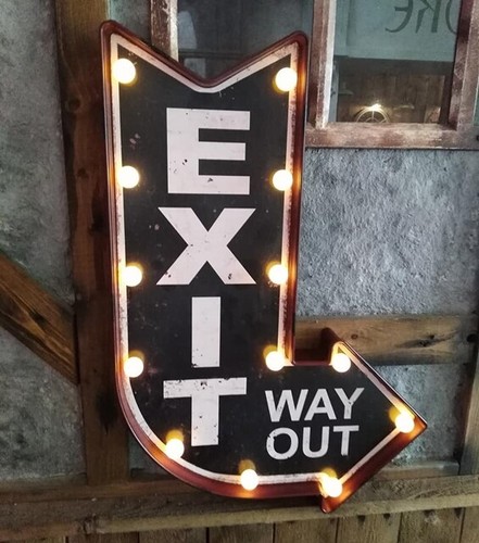 Exit pub bar leucht pfeil - exit,
