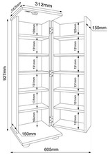Holz Schrank CD DVD Regal