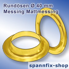 Rundösen Ø 40 mm Messing