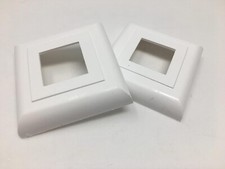 2 x Abdeck Rosetten Eckig für