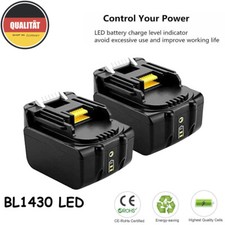 2x Für Makita BL1430B Akku