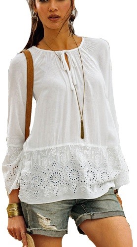 Hippie boho tunika bluse - boho,