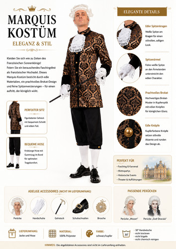 Marquis kostüm herren barock - kostüm,