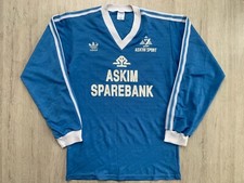 80'S ADIDAS Original Fußball Trikot Blau Vintage Retro Oldschool Shirt Jersey L